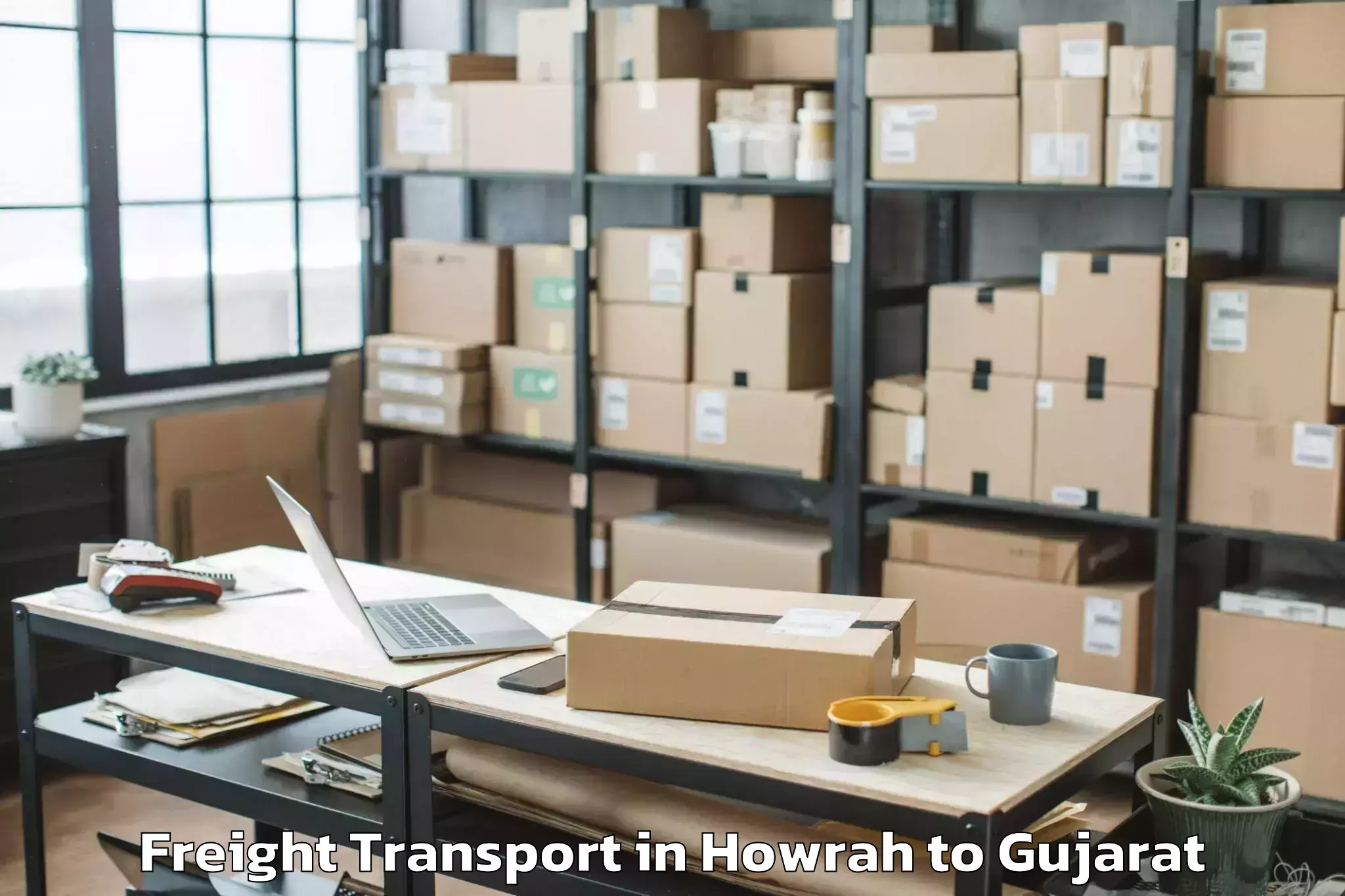 Book Howrah to Gujarat Freight Transport Online